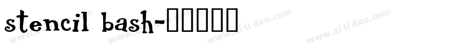 stencil bash字体转换